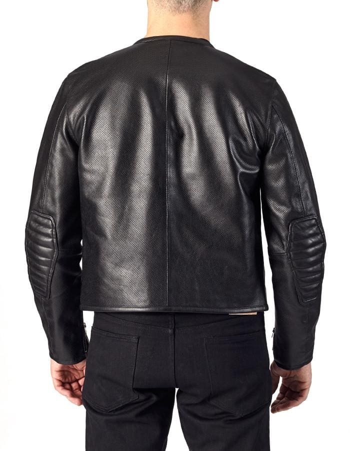 1/4 MILE - Full Perforated Leather Jacket