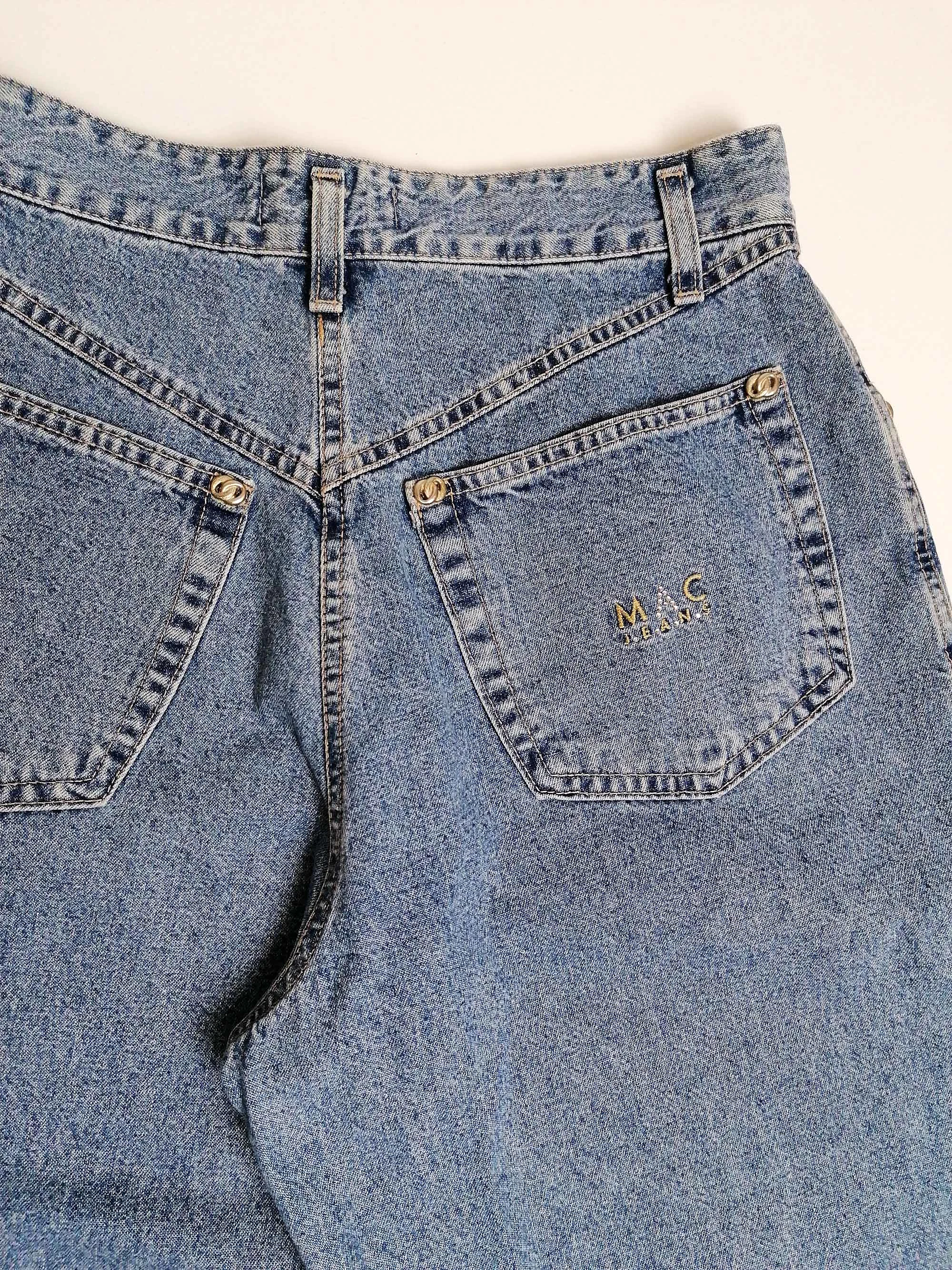 90's MAC High Waist Jeans Tapered Leg - size M-L ( 28 waist)