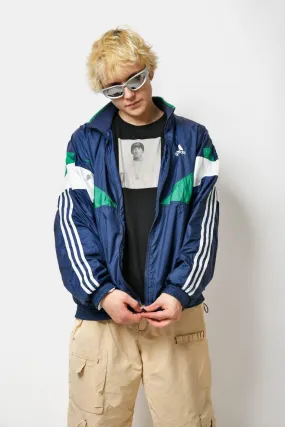 Adidas windbreaker 90s blue