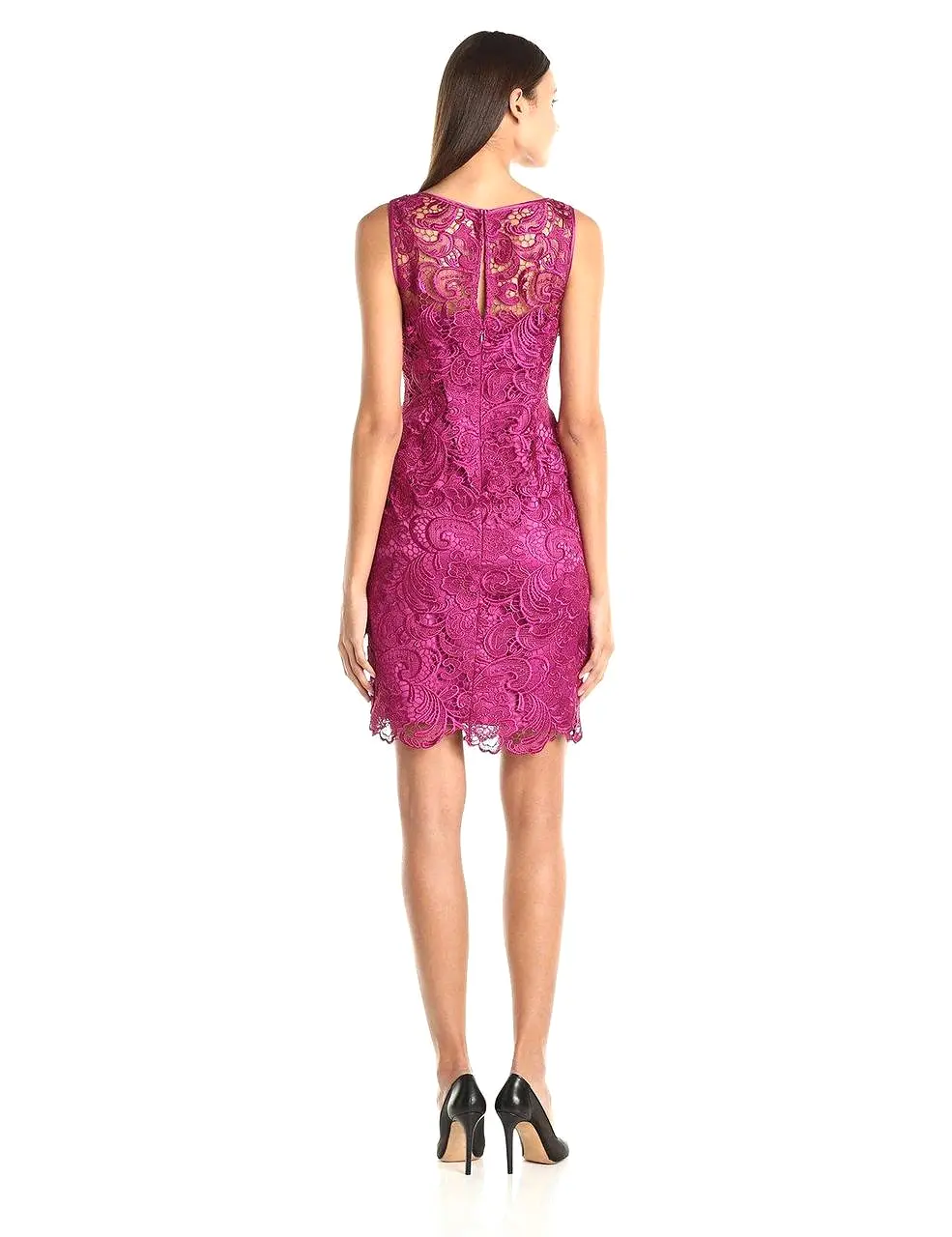 Adrianna Papell - Lace Overlay Dress 41863800