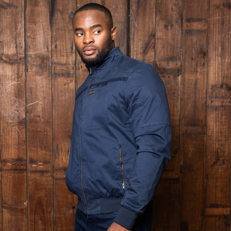 African Luxury Harrington Jacket Midnight