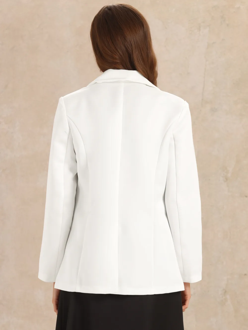 Allegra K- Long Sleeve Lapel Button Blazer Jackets