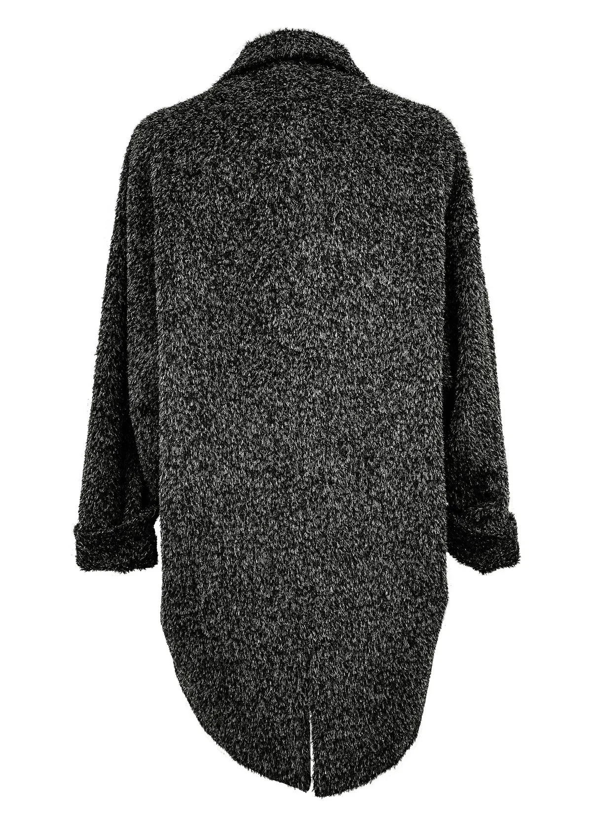 ALPACA SHAGGY COAT - dark grey