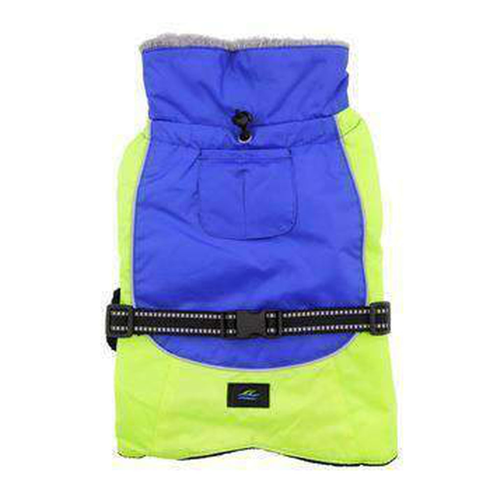 Alpine All-Weather Dog Coat - Blue and Green