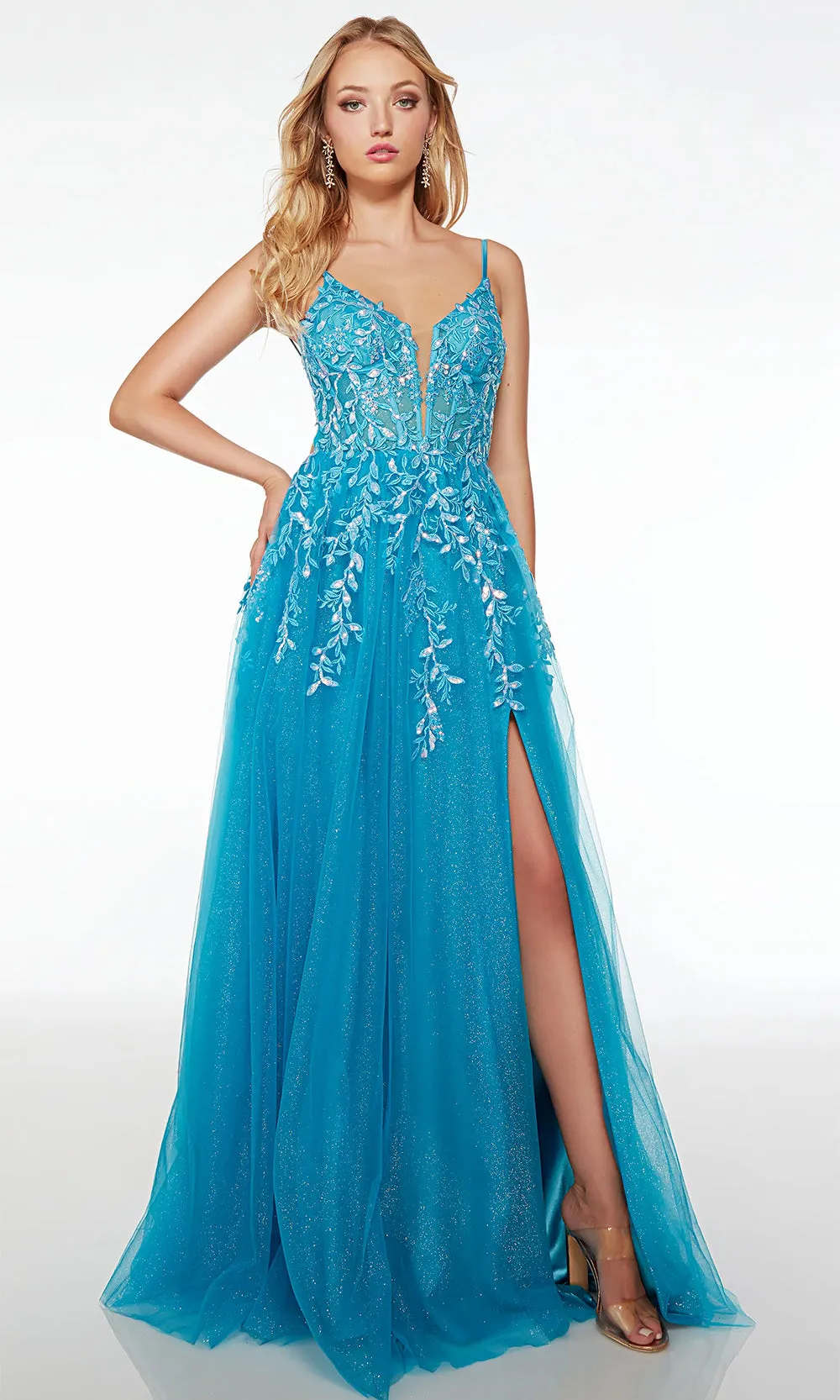 Alyce Paris 61623 - Sequin Corset Bodice Prom Gown