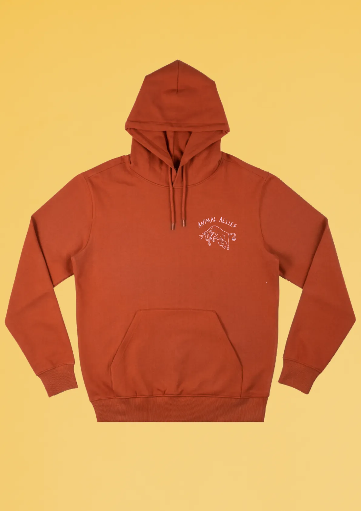 Animal Allies Burnt Orange Hoodie