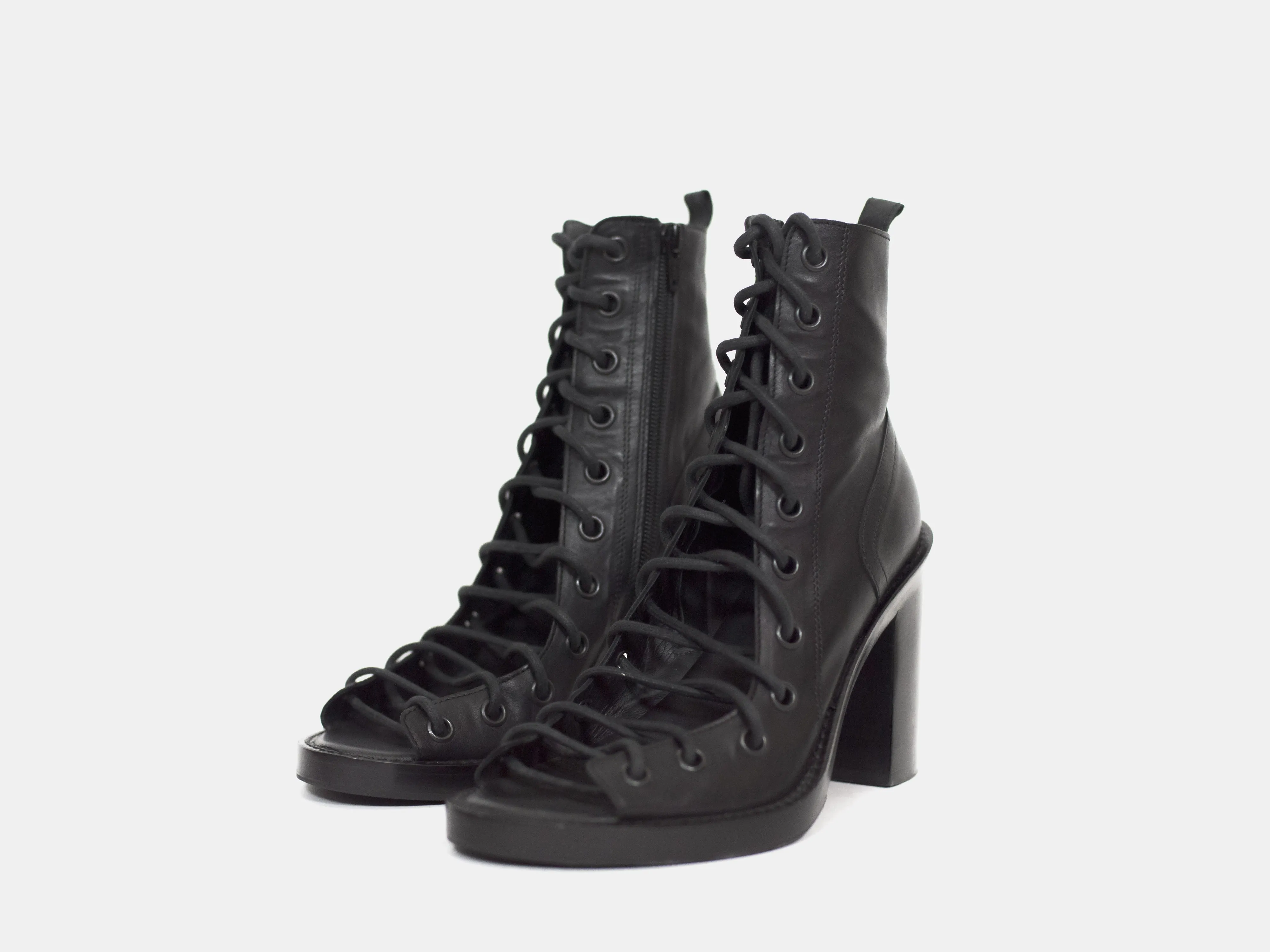 Ann Demeulemeester Lace Up Corset Heels