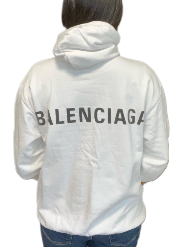 Balenciaga white hoodie sz M