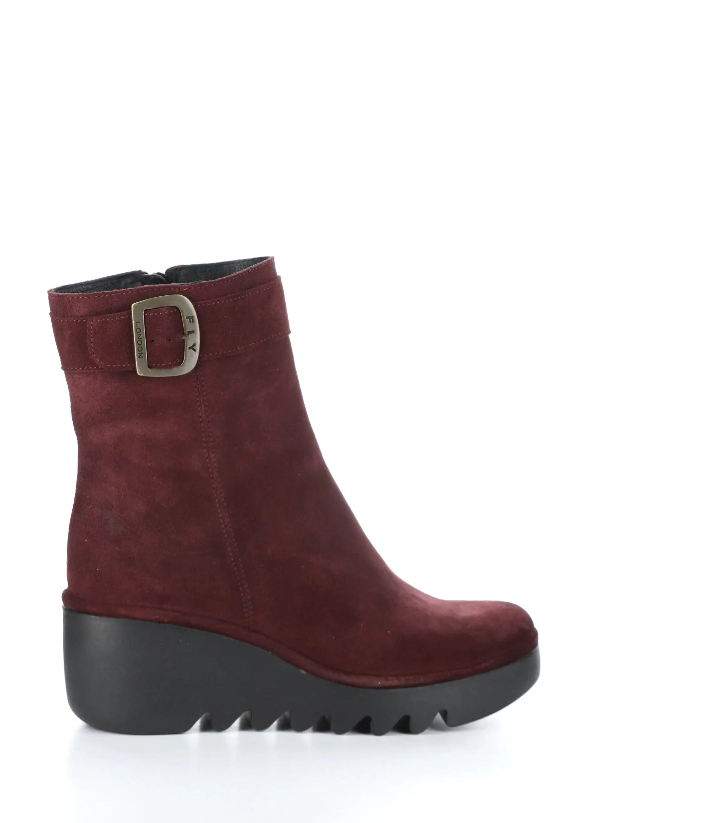 BEPP396FLY 001 WINE Round Toe Boots