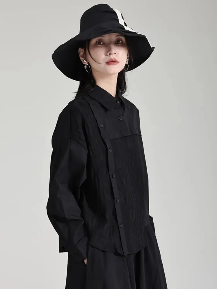 Bibba Irregular Blouse - Black