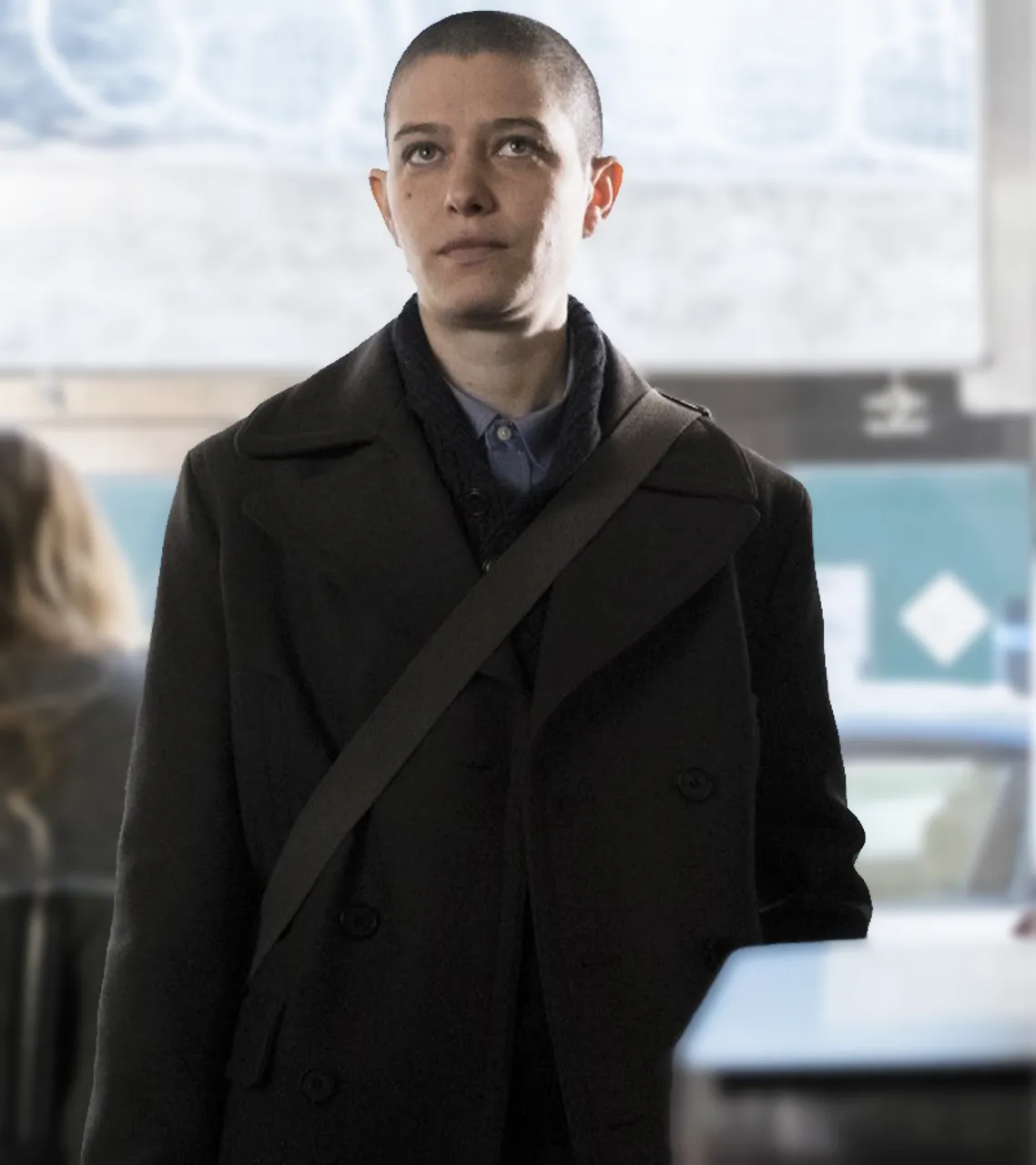 Billions Asia Kate Dillon Brown Wool Coat