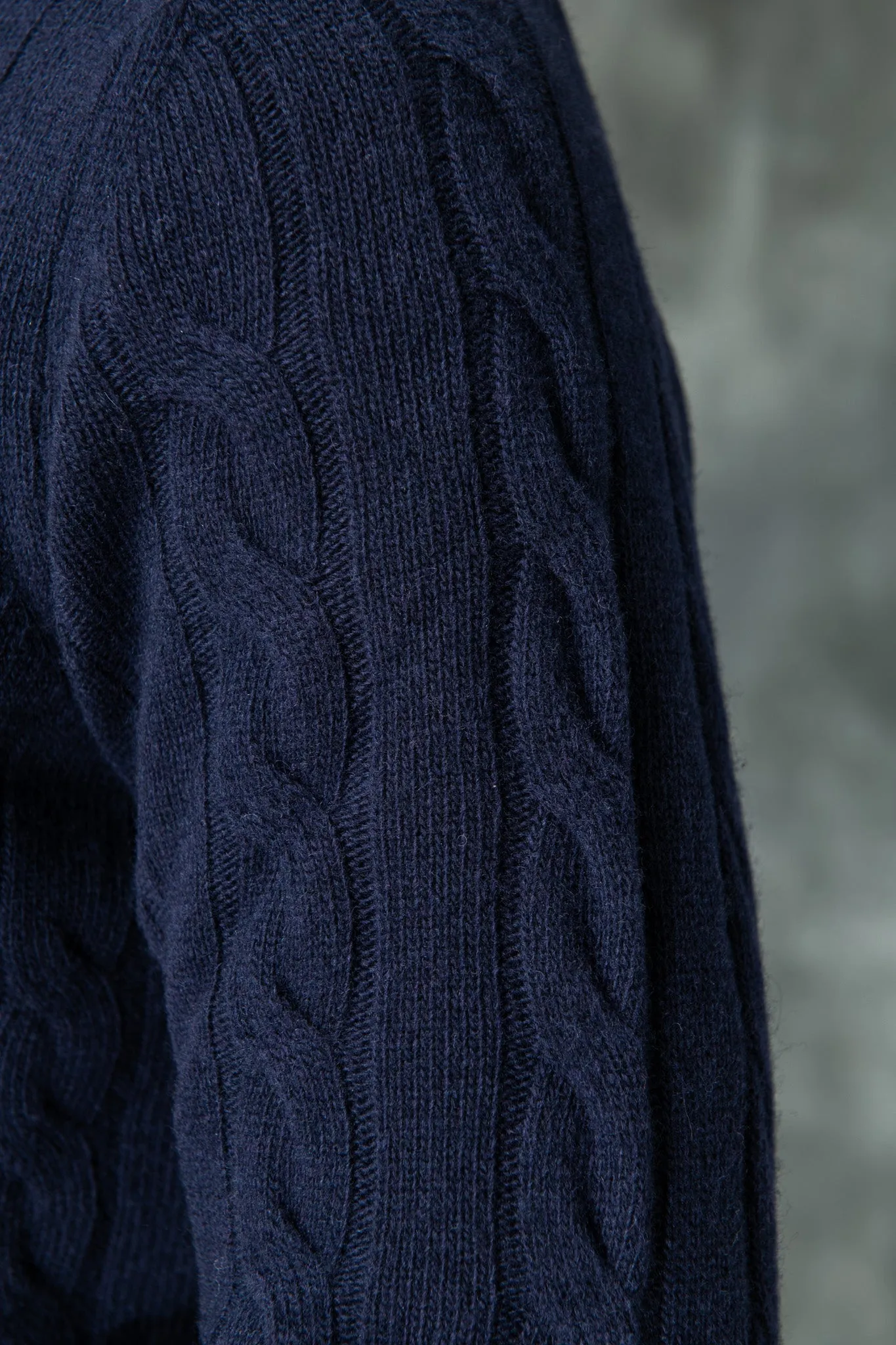 Blue turtleneck – Made in Italy