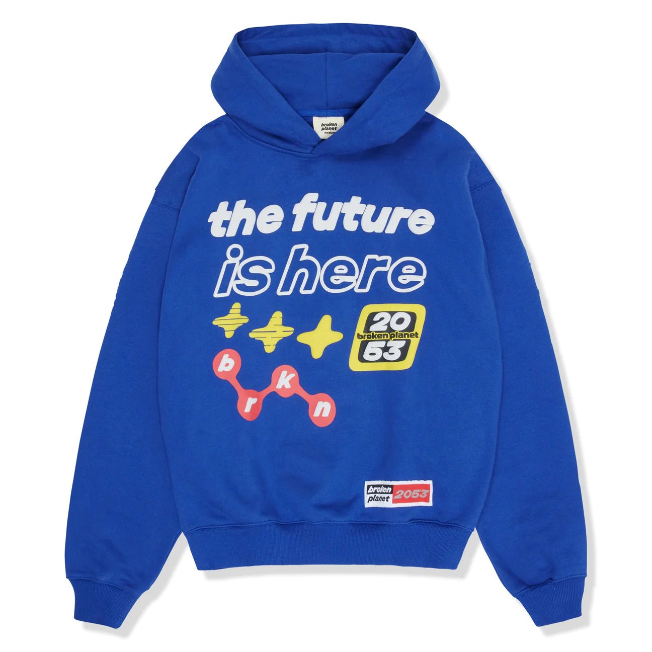 Broken Planet The Future is Here Hoodie Deep Blue