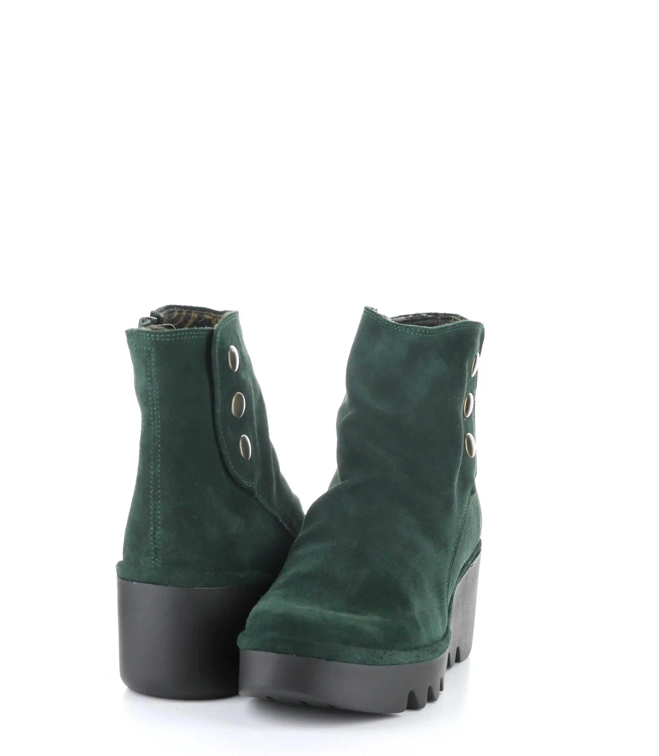 BROM344FLY 002 GREEN FOREST Round Toe Boots