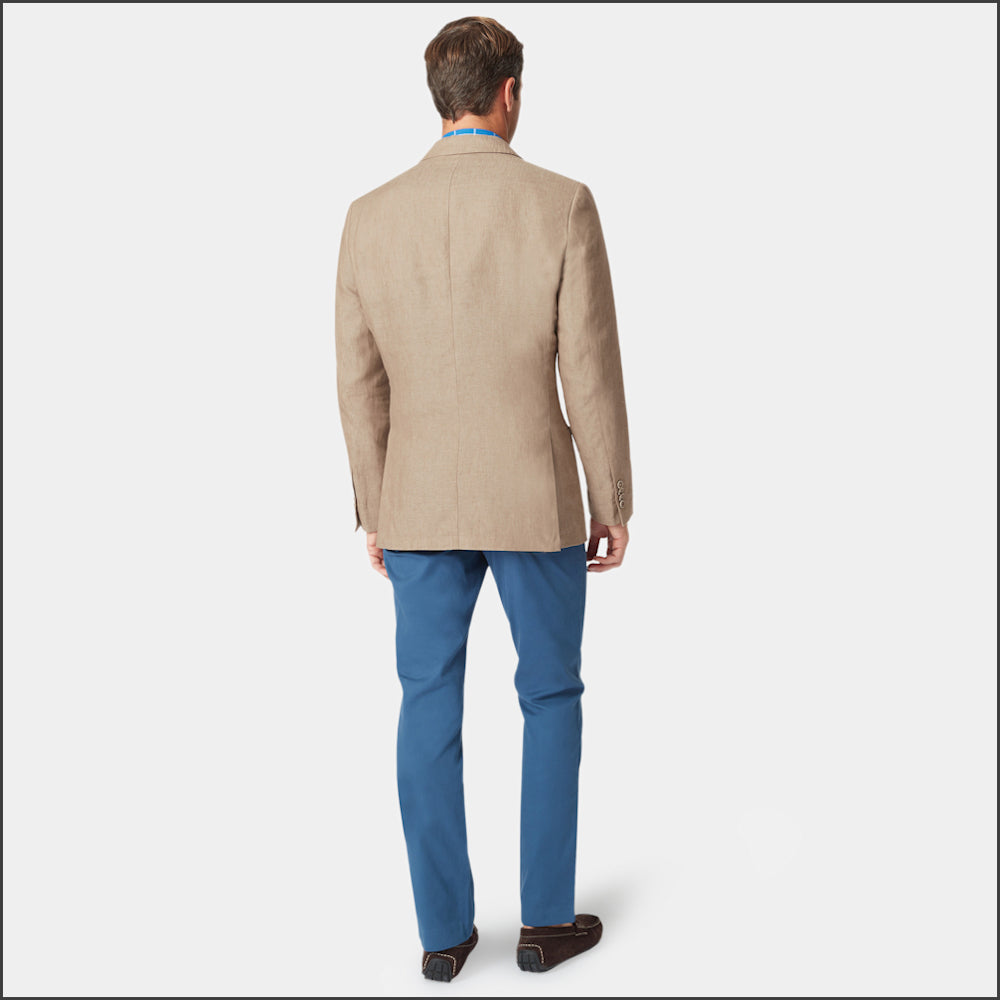 Brook Taverner Leeds Biscuit Linen Jacket<><>