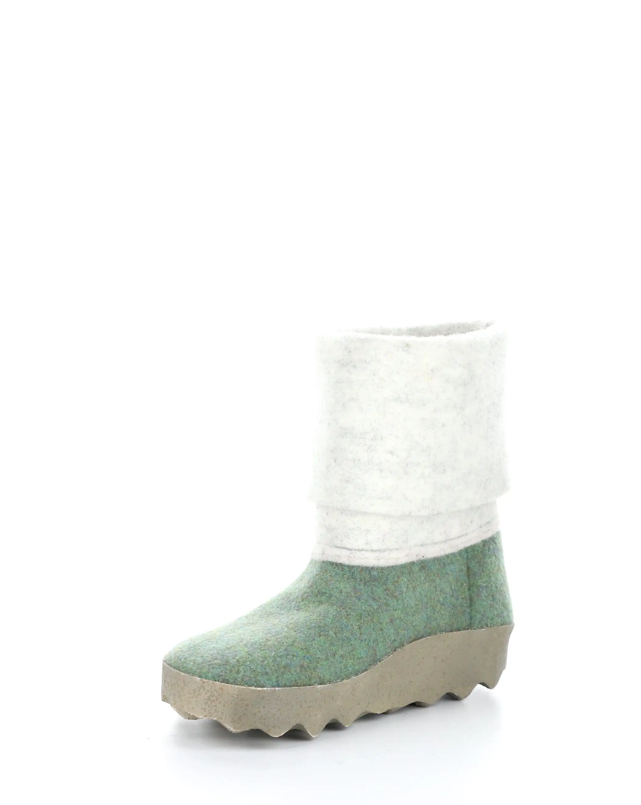 CADY137ASP Green Round Toe Boots