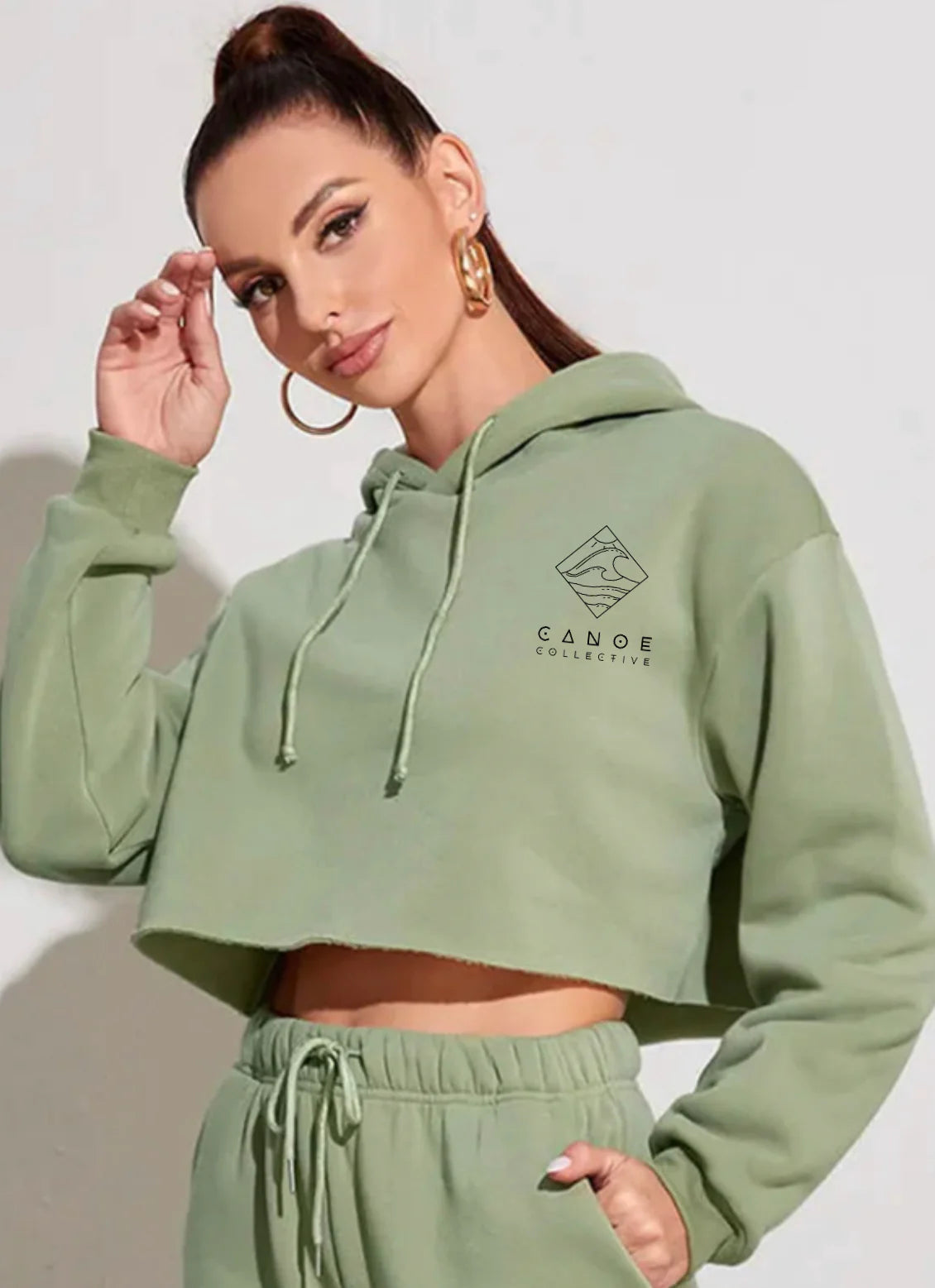 Canoe Collective Crop Hoodie