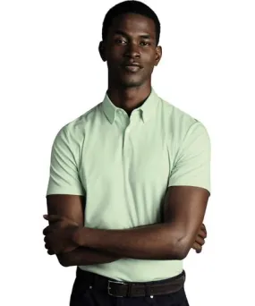 Charles Tyrwhitt Men's Plain Short Sleeve Jersey Polo