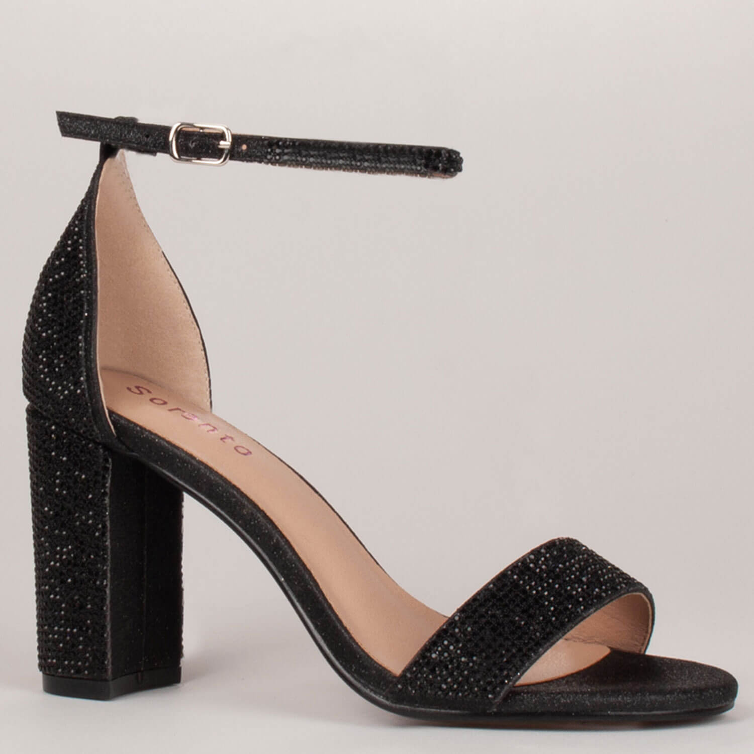 Charlton Block Heeled Sandal - Black