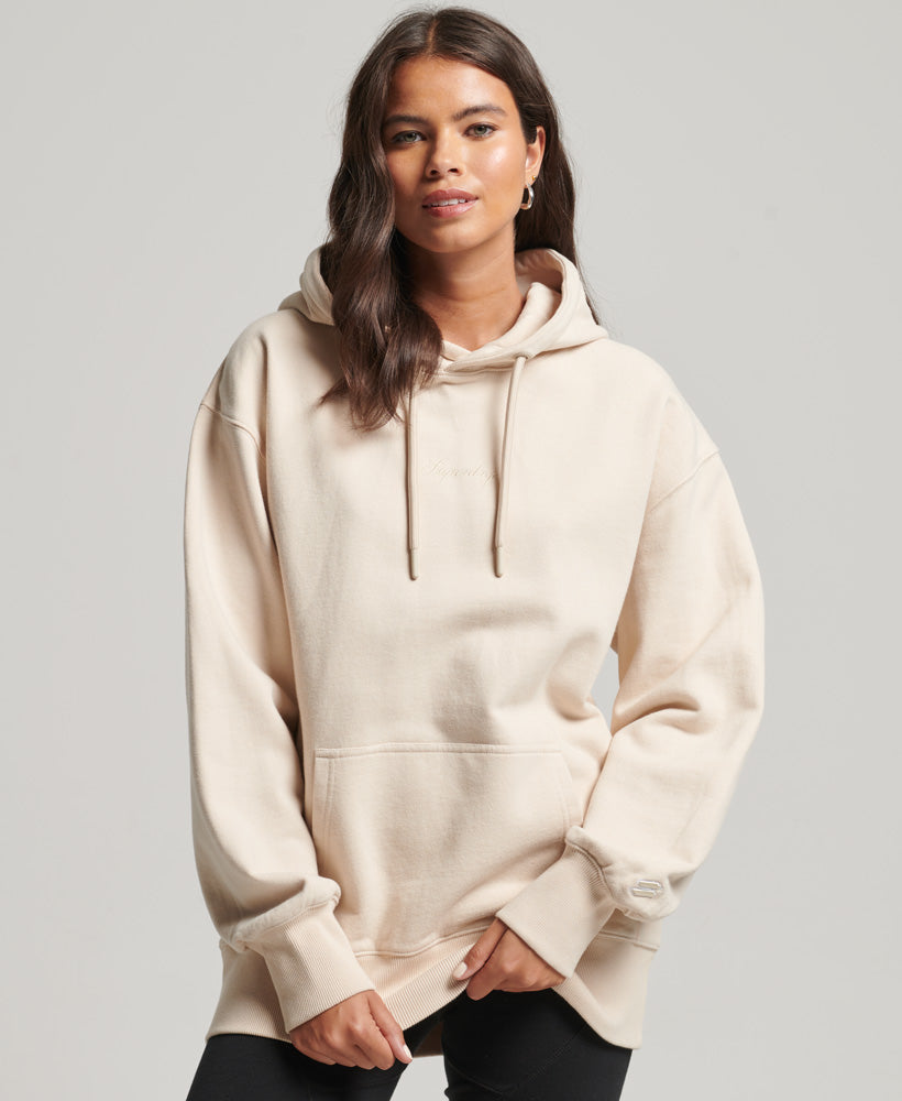 Code S Logo Heritage Oversized Hoodie | Tapioca