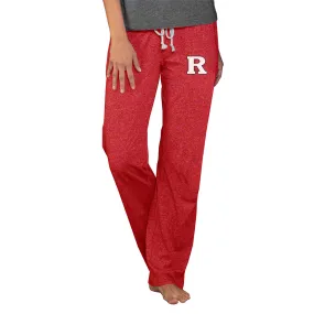 Concepts Sport  Rutgers Scarlet Knights Women's Red Quest Knit Lightweight Pants