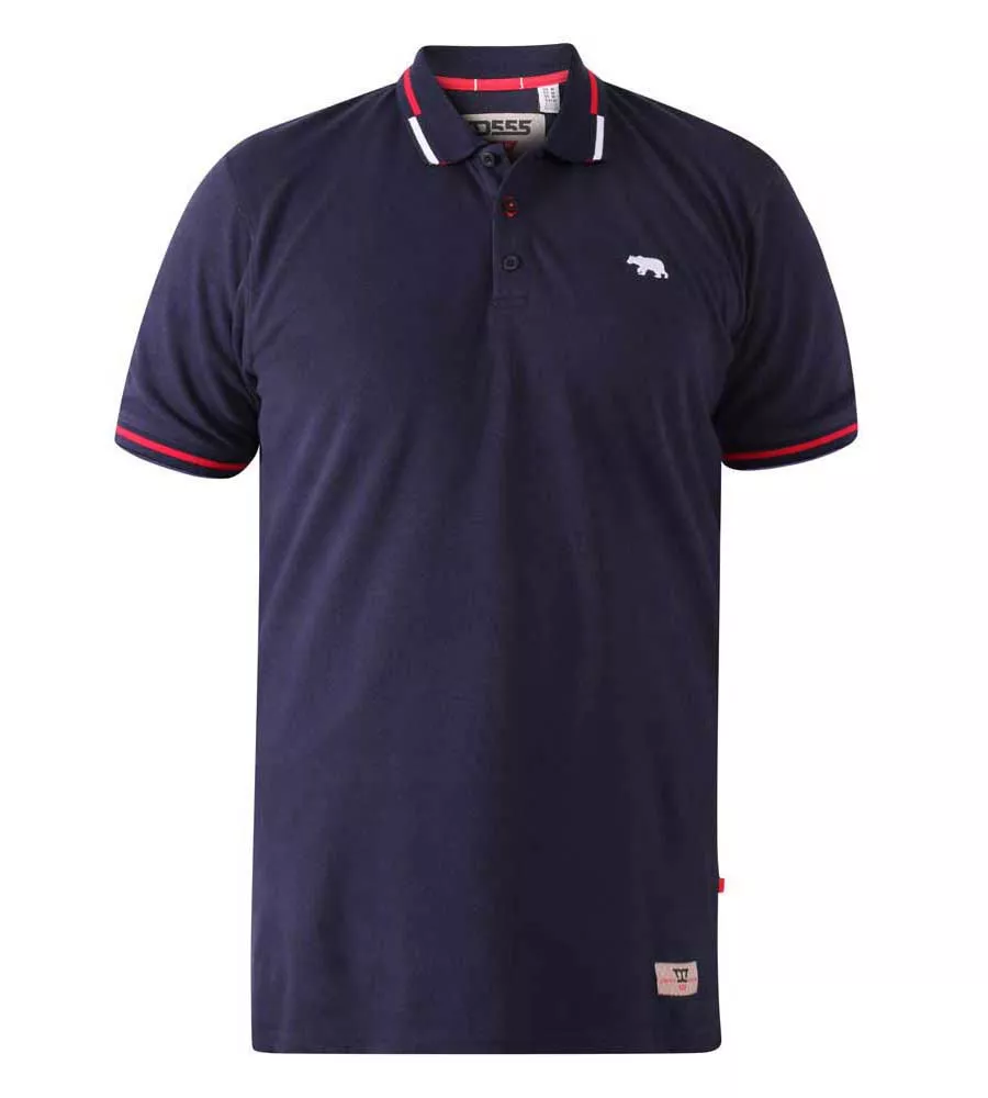 D555 Mens Pique Polo Shirt With Chest Embroidery (SLOANE)