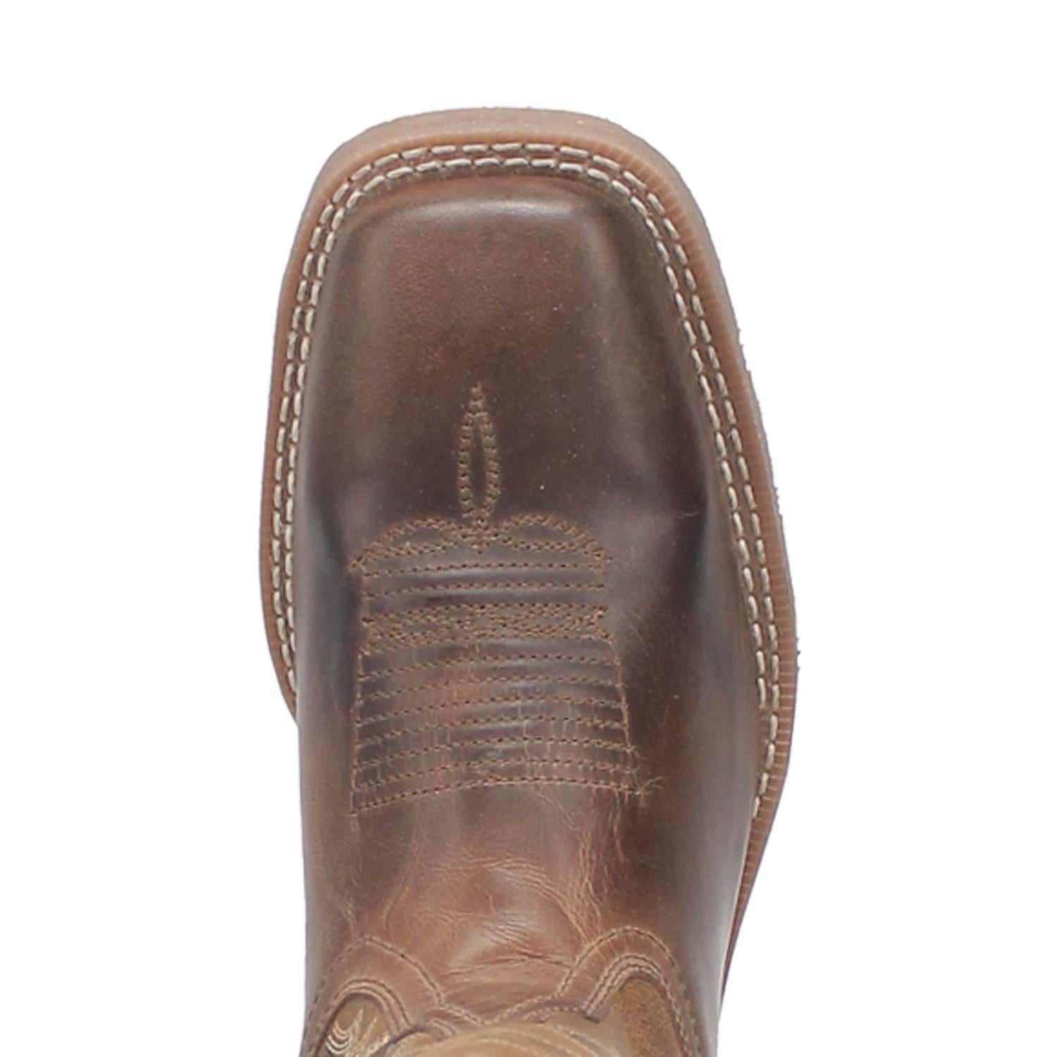 Dan Post Men's Bradshaw Brown/Tan Square Toe