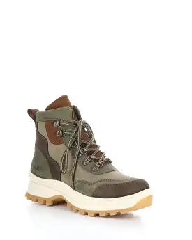 DEKE BROWN/OLIVE/STONE Round Toe Boots