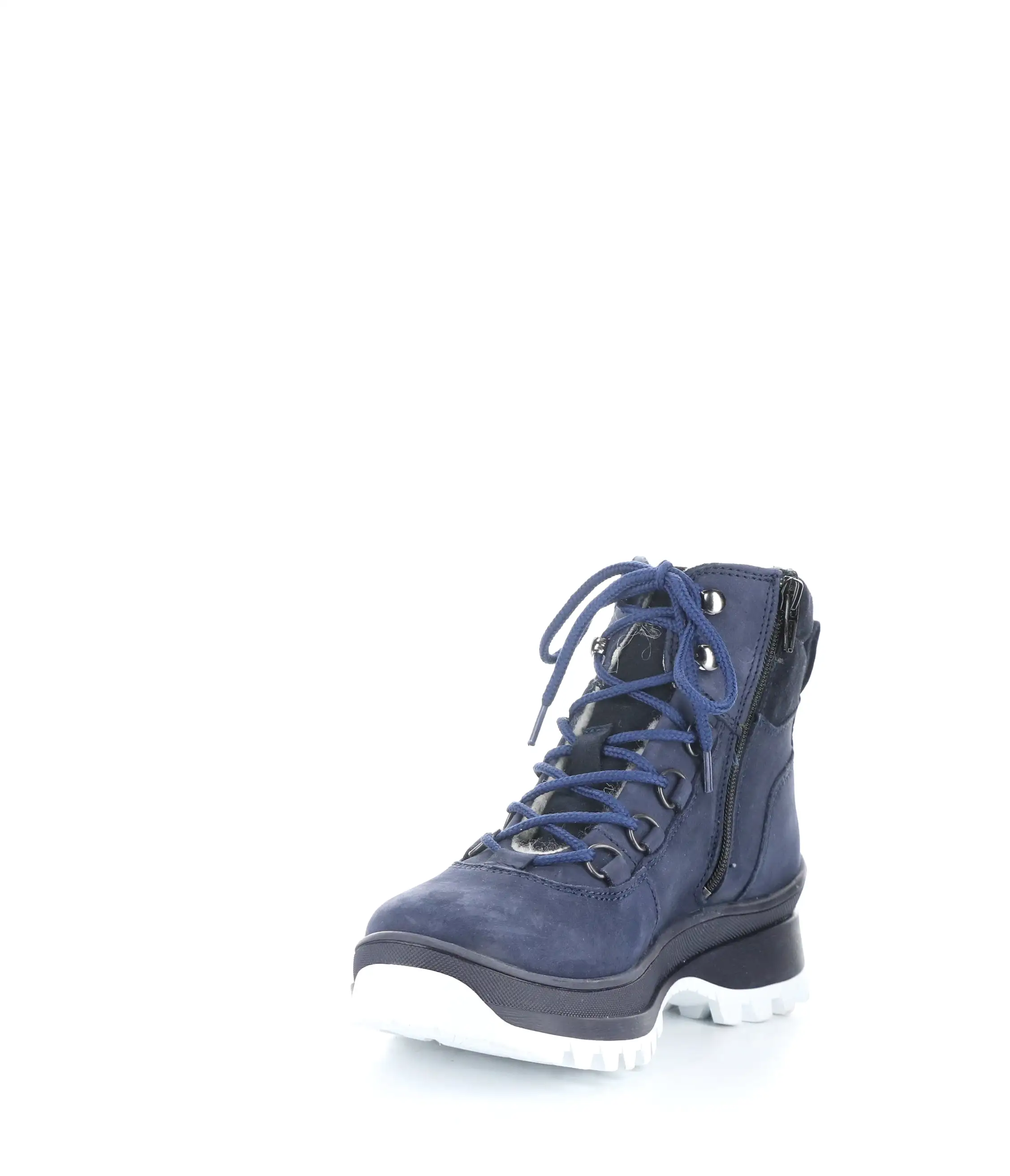 DIAS NAVY Round Toe Boots