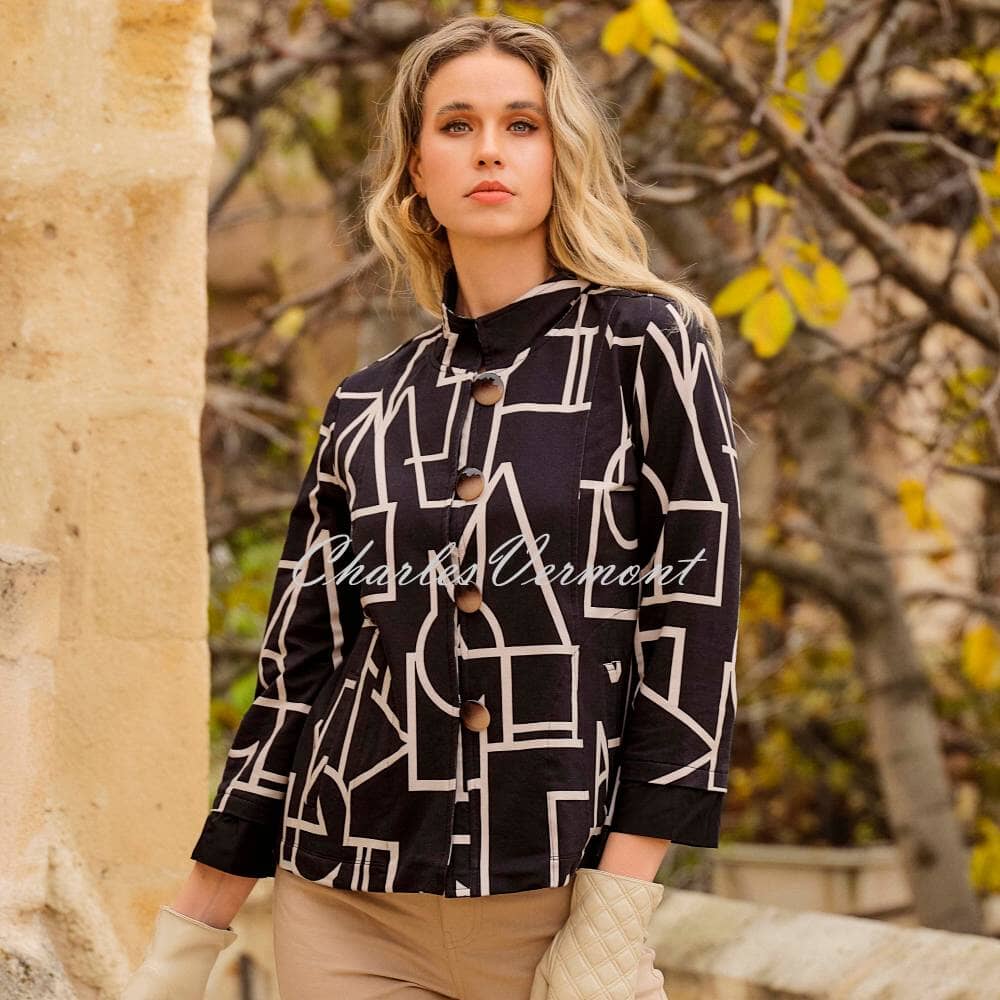 Dolcezza Geometric Print Jacket - Style 73109