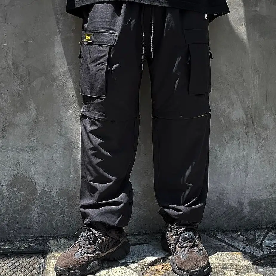 FR2 JAPAN 2-Way 2-in-1 Cargo Shorts / Pants Black