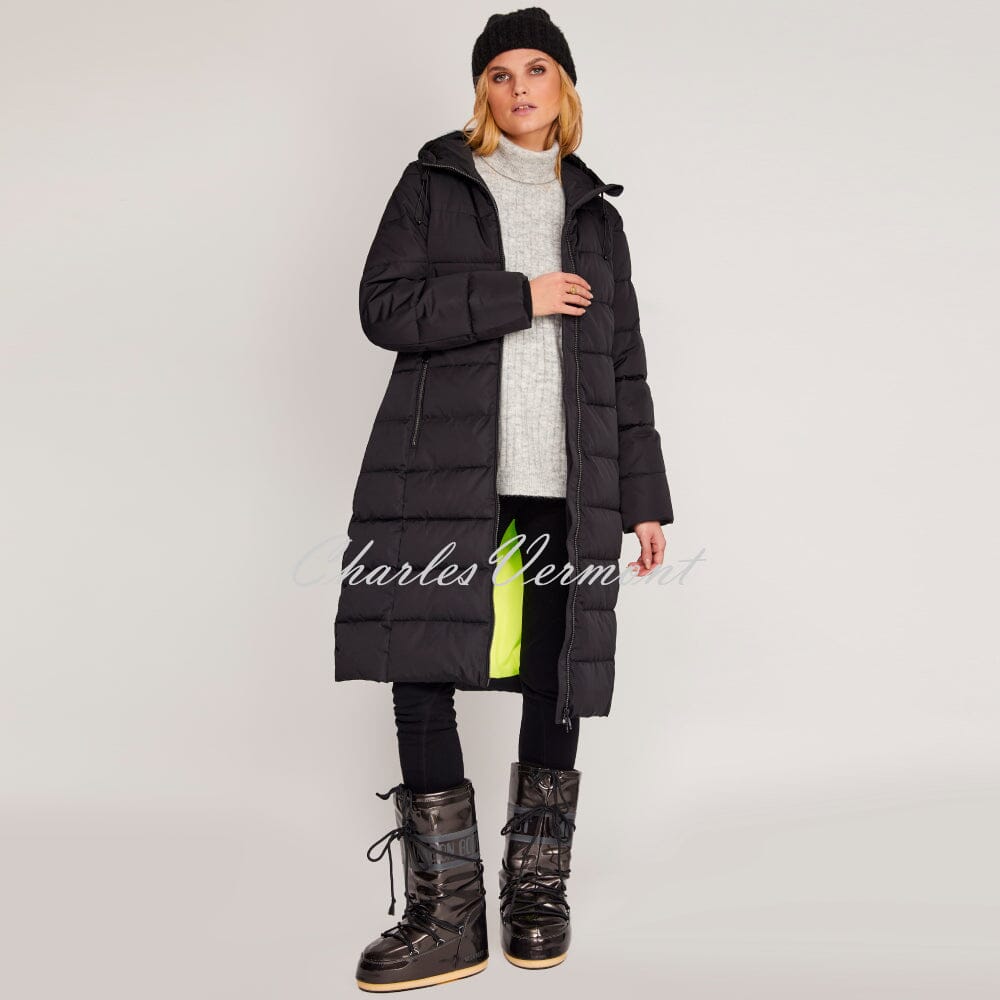 Frandsen Longline Padded Coat - Style 711-357-90 (Black)