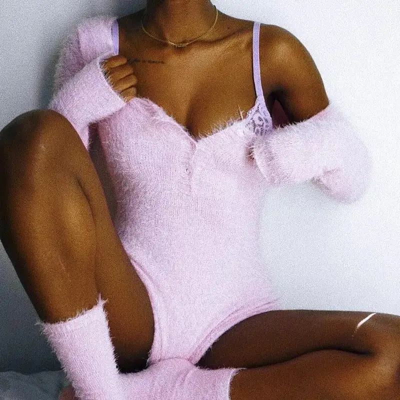 Fuzzy Bodysuit