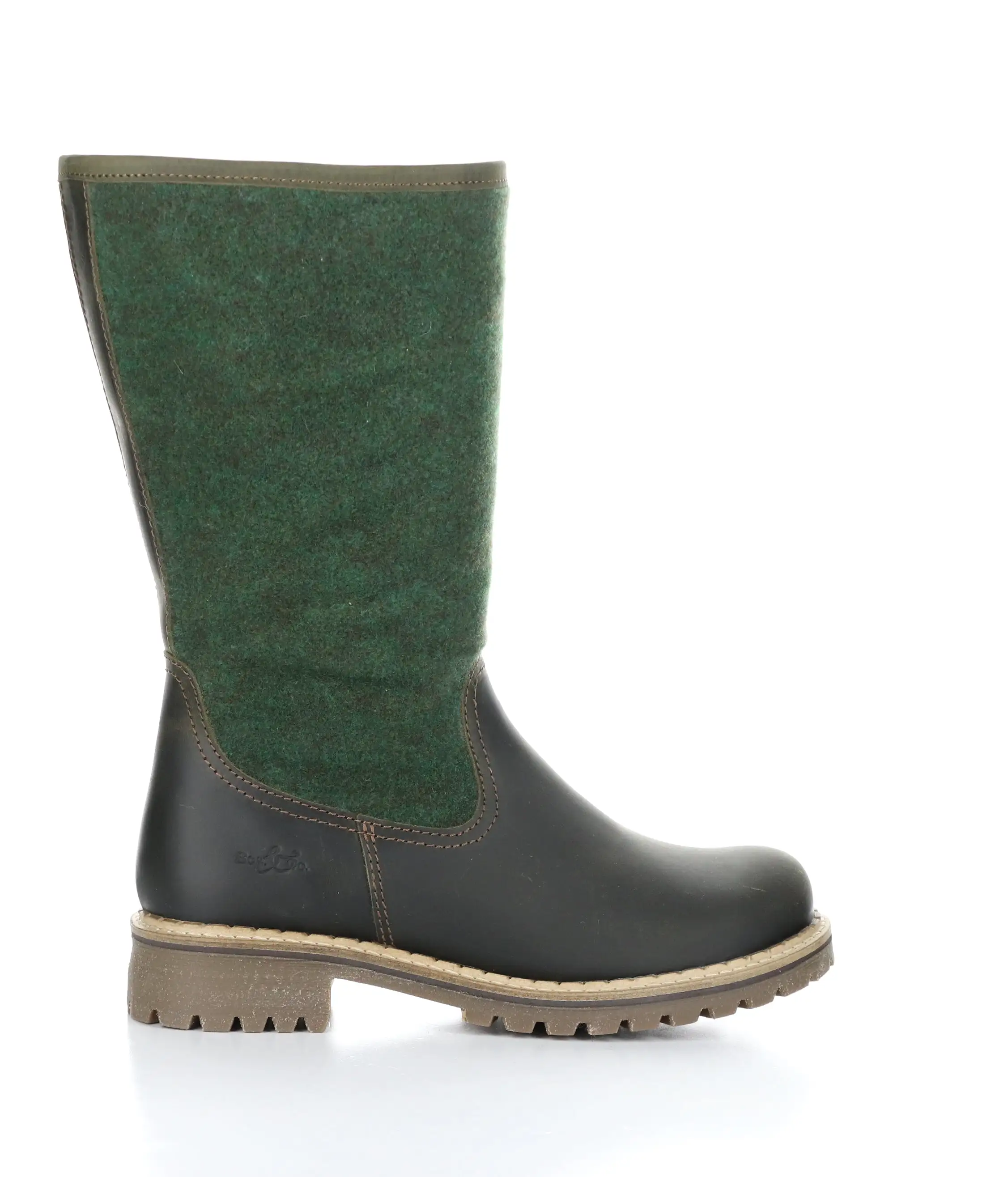 HANAH OLIVE Round Toe Boots