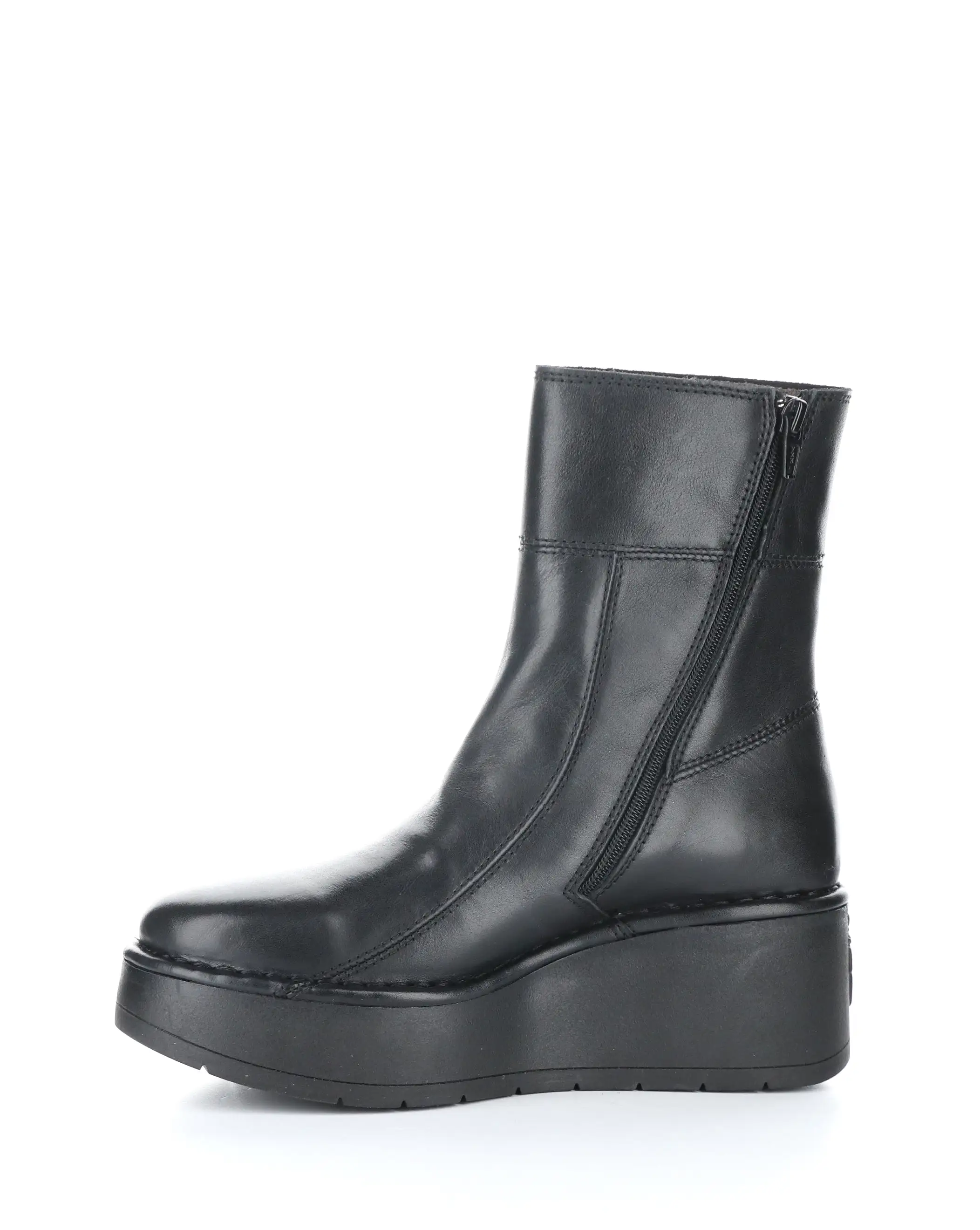 HANN248FLY 000 BLACK Round Toe Boots