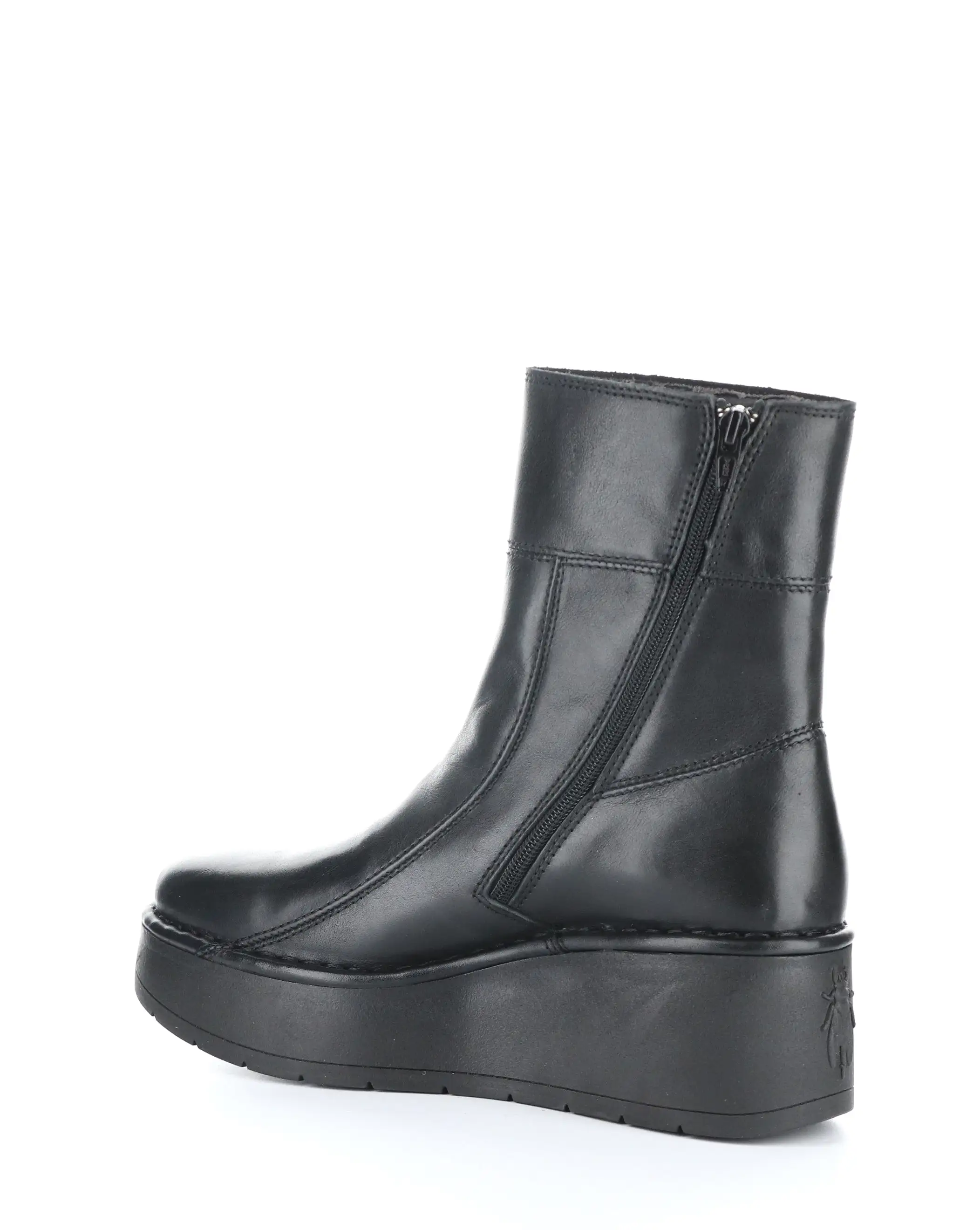 HANN248FLY 000 BLACK Round Toe Boots