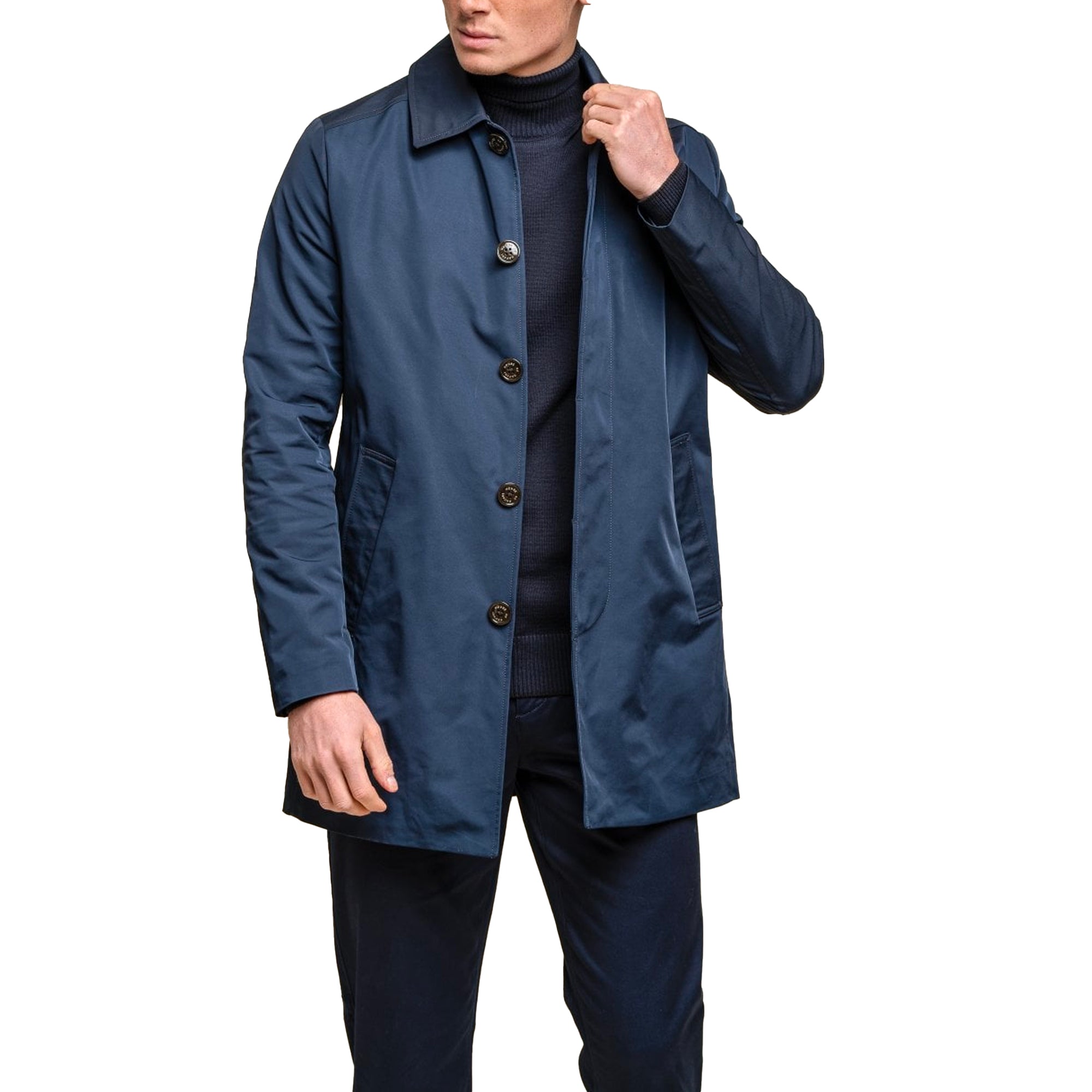 House of Cavani Barracuda Coat - Navy