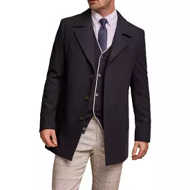 House of Cavani Marcus Coat - Navy