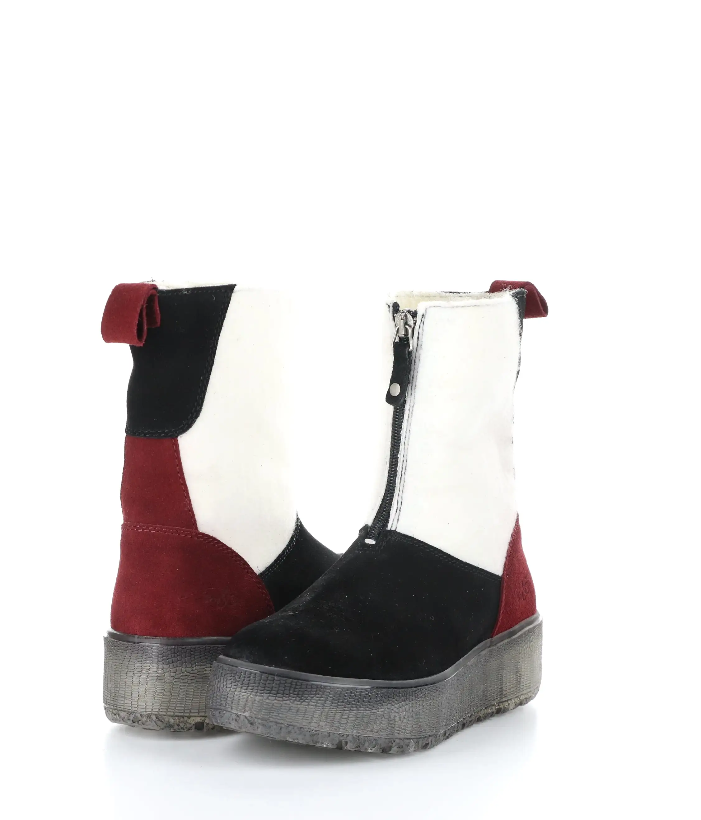 IGNITE BLACK/MARBLE/SANGRIA Round Toe Boots