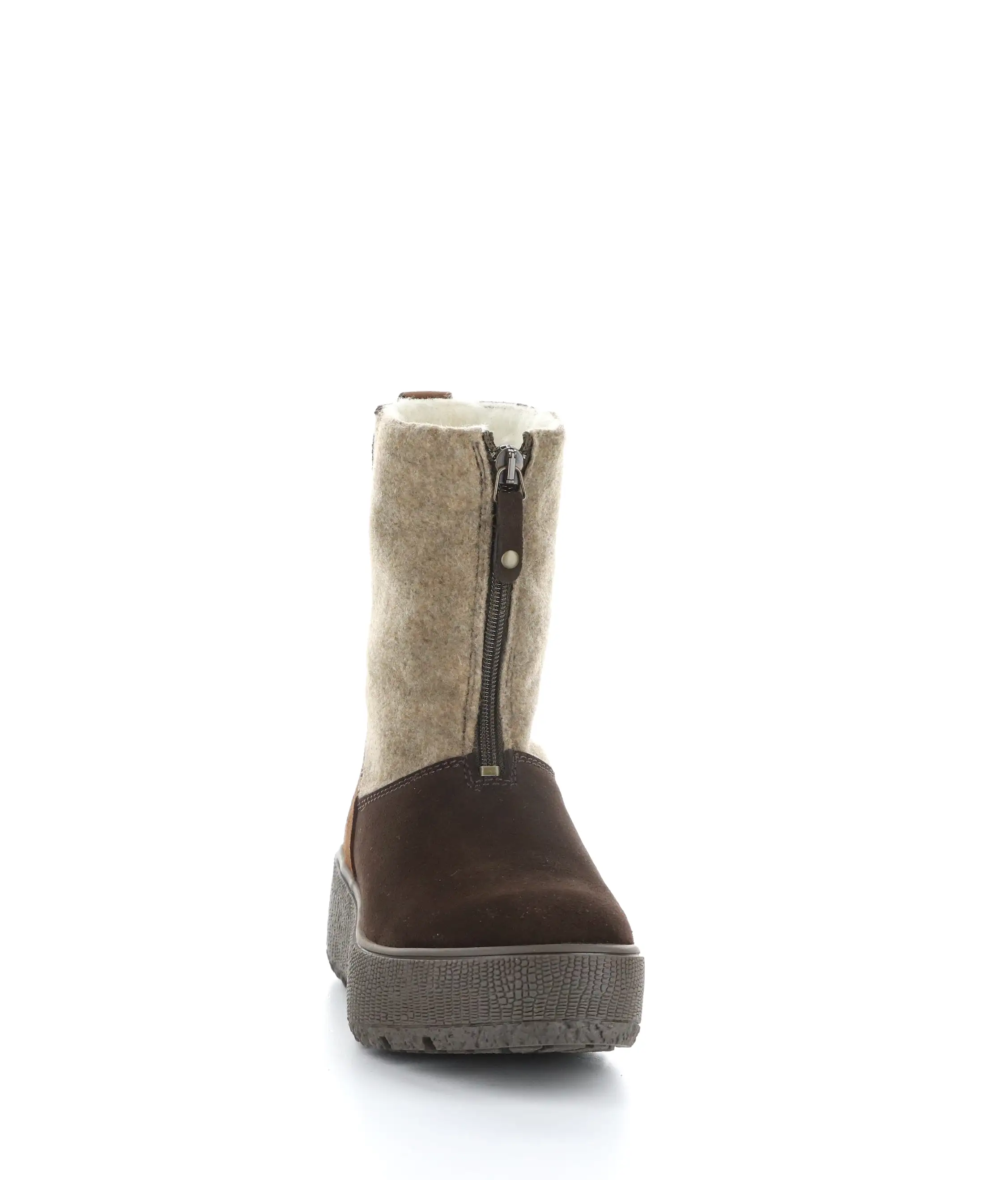 IGNITE COFFEE/BEIGE/NUT Round Toe Boots