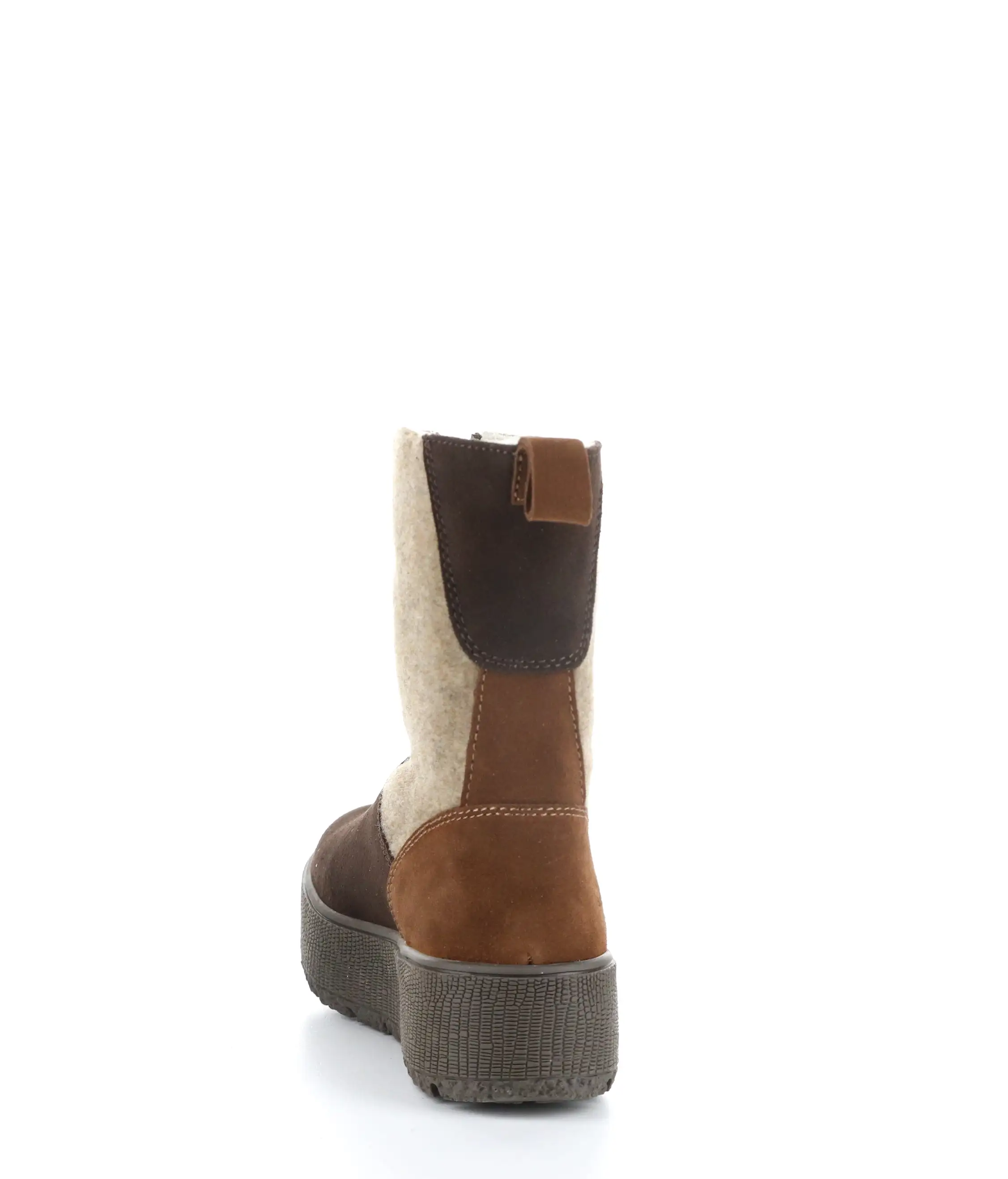 IGNITE COFFEE/BEIGE/NUT Round Toe Boots