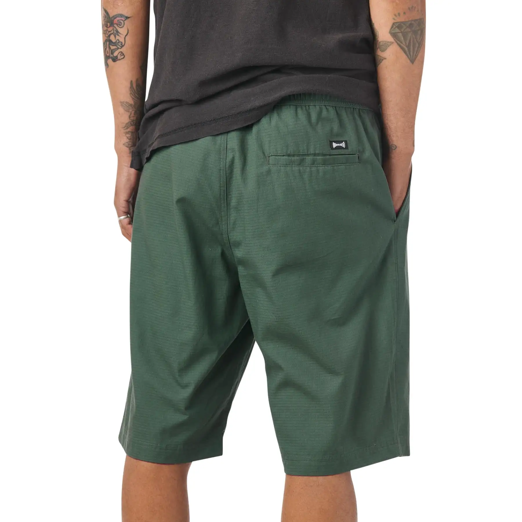 Independent Span Pull On Shorts Military Bottom