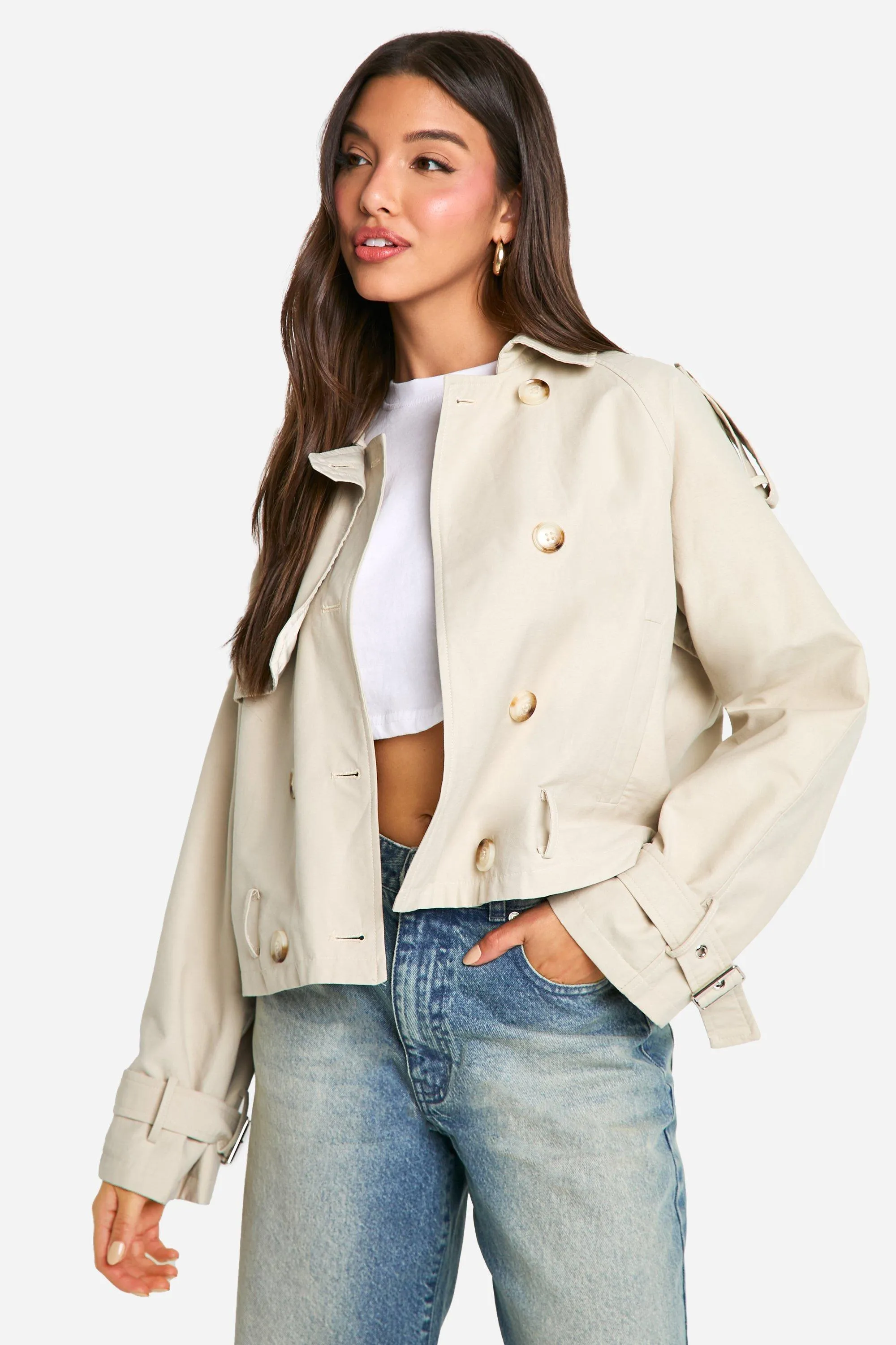 Jackets & Coats | Short Trench Coat | boohoo