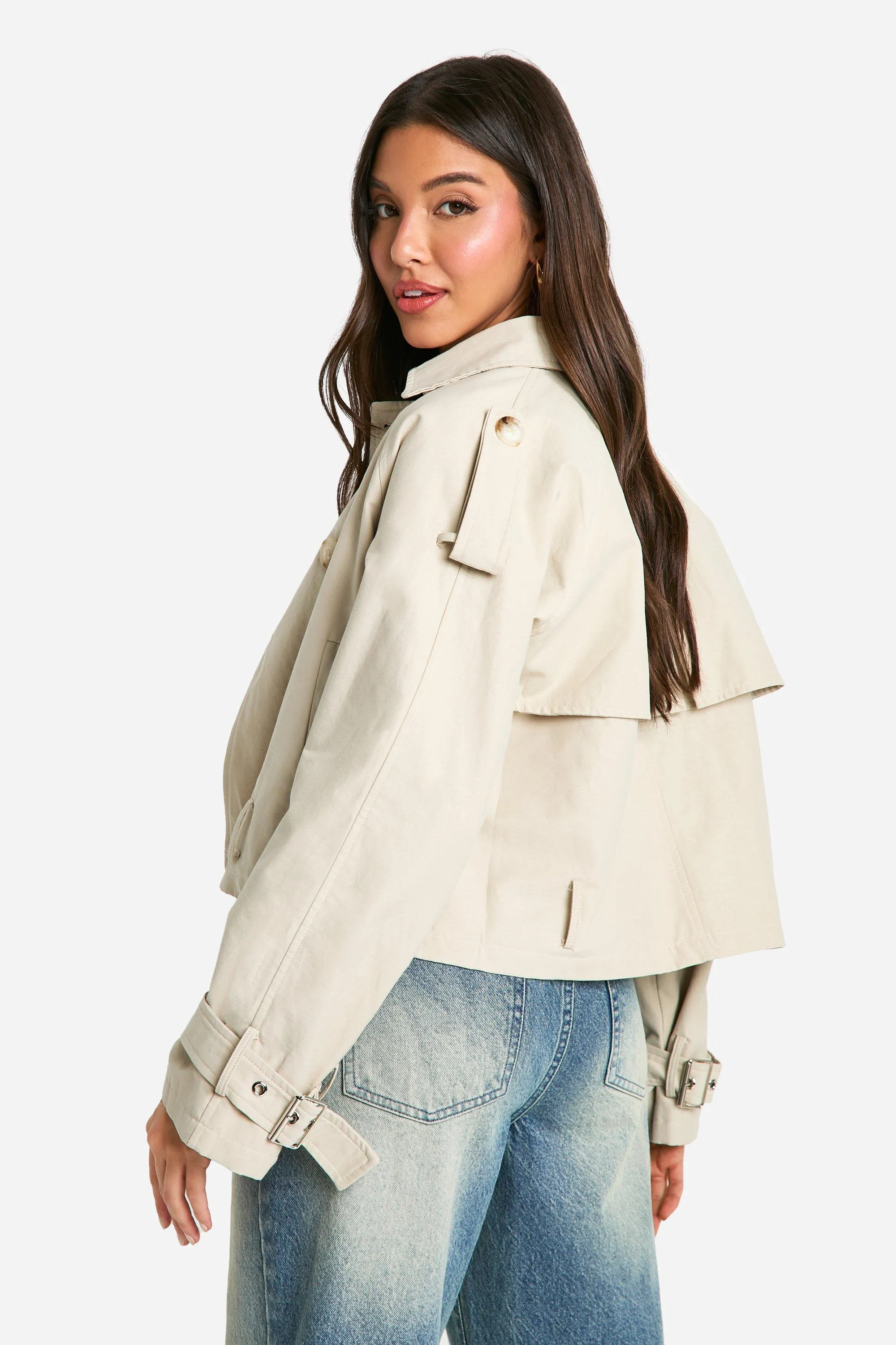 Jackets & Coats | Short Trench Coat | boohoo