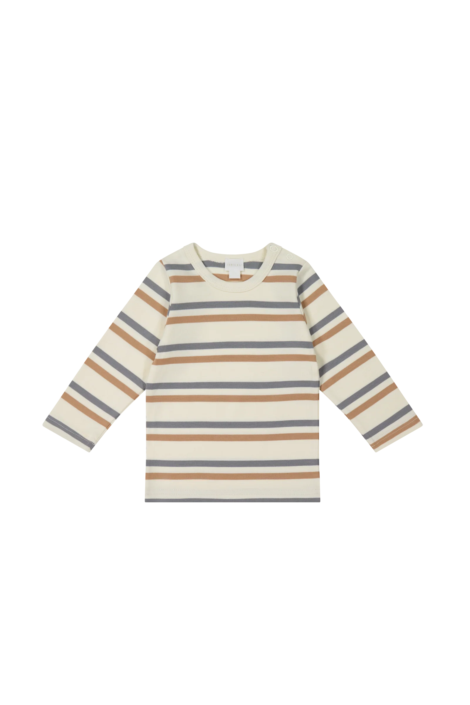 Jamie Kay - Pima Cotton Vinny Long Sleeve Top - Hudson Stripe