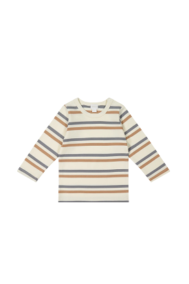 Jamie Kay - Pima Cotton Vinny Long Sleeve Top - Hudson Stripe