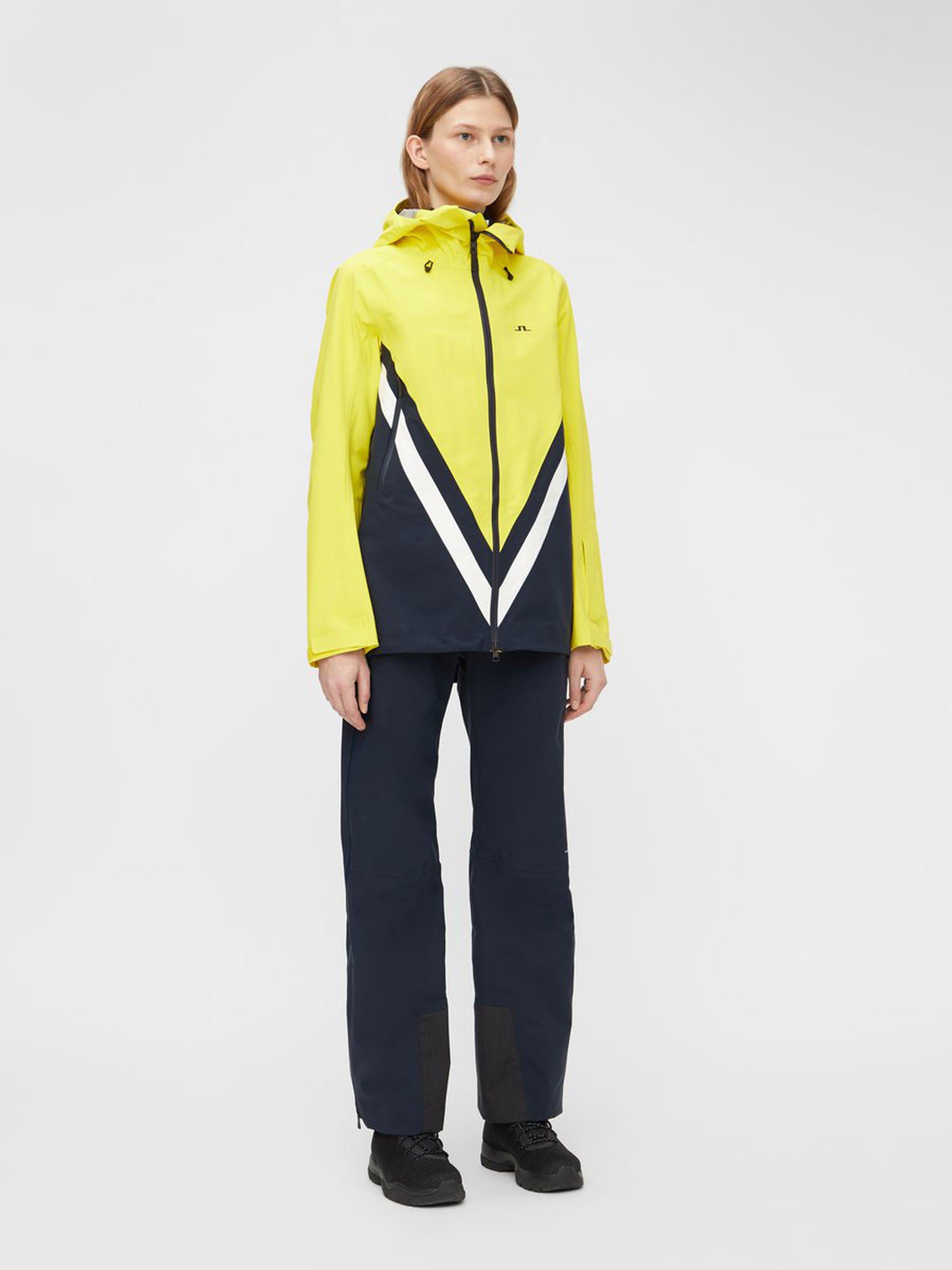 J.Lindeberg Womens Debby Shell Ski Jacket - BANGING YELLOW