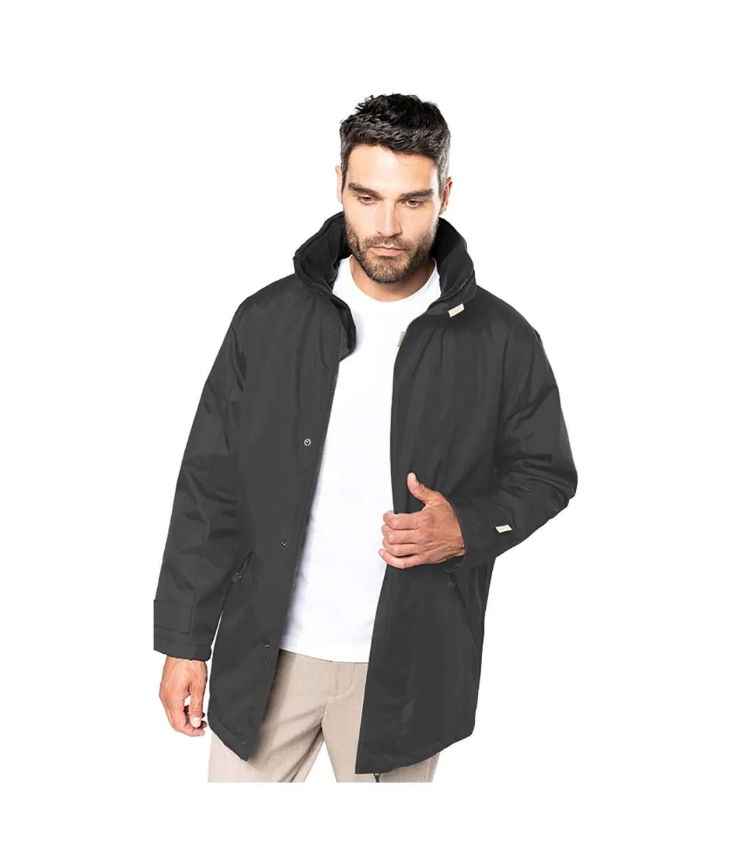 Kariban Mens Parka Performance Jacket (Dark Grey/Black) - UTRW731