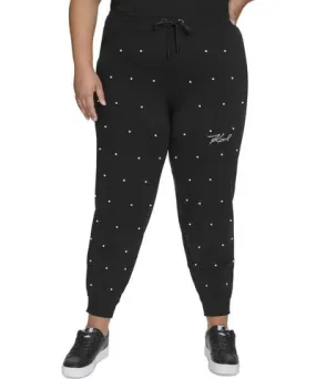 Karl Lagerfeld Paris Plus Size Embellished Jogger Pants