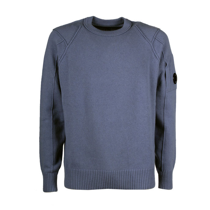 LAMBSWOOL PULL ROUND NECK Man Infinity Light Blue